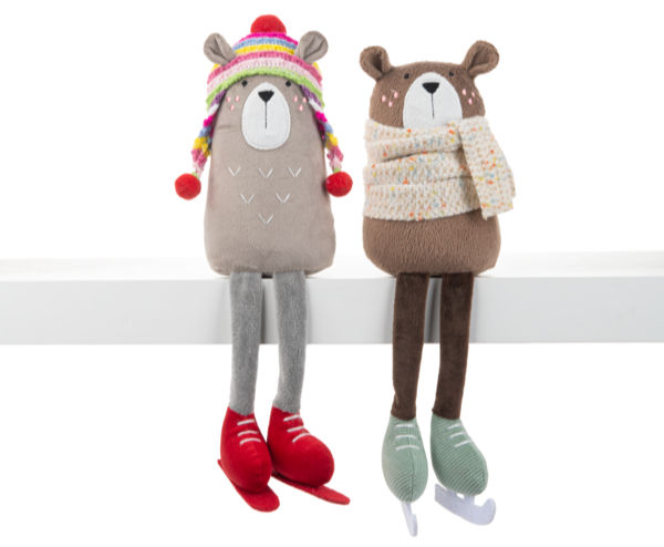 Winter Fun Bear Shelf Sitter