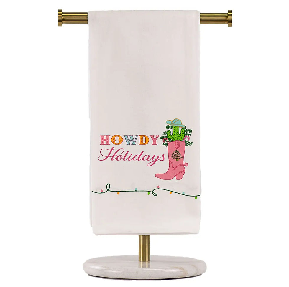 Howdy Holidays Hand Towel