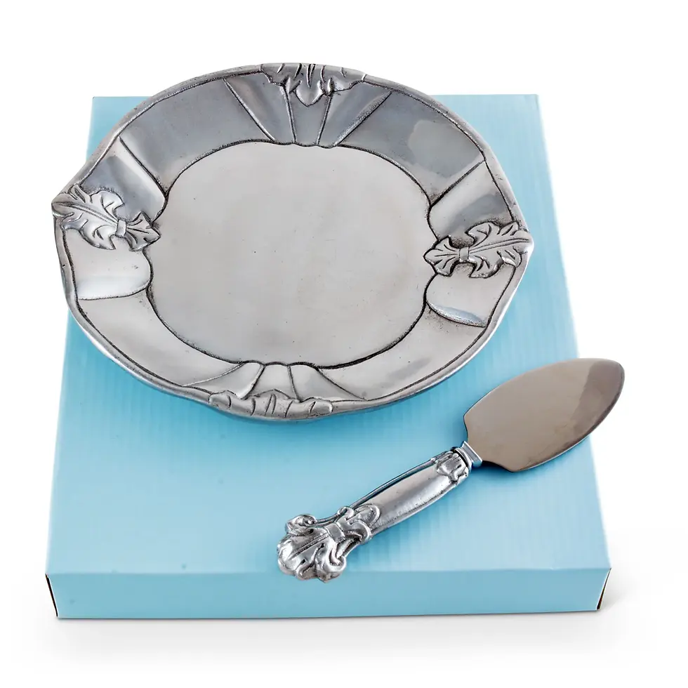 Thumbnail: Arthur Court - Fleur de Lis Plate with Server