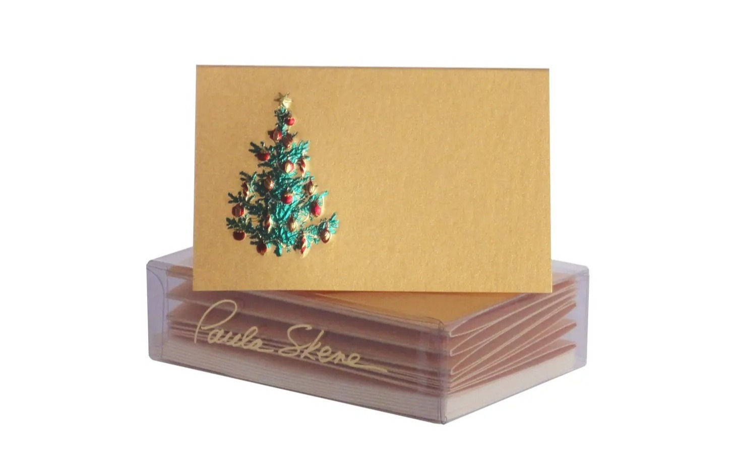 Paula Skene - Tree with Ornaments Gift Enclosures, Box of 6