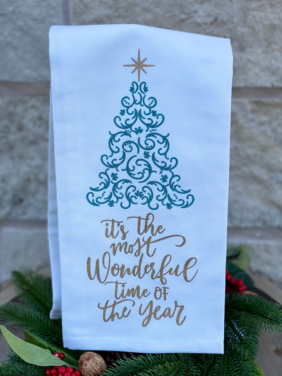 Christmas Tree Tea Towel