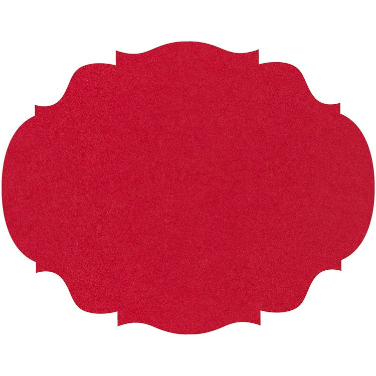 Hester & Cook - Die-Cut Red French Frame Paper Placemats