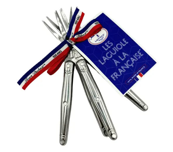 Laguiole Jean Dubost Stainless Steel Cocktail Forks - Thumbnail 4