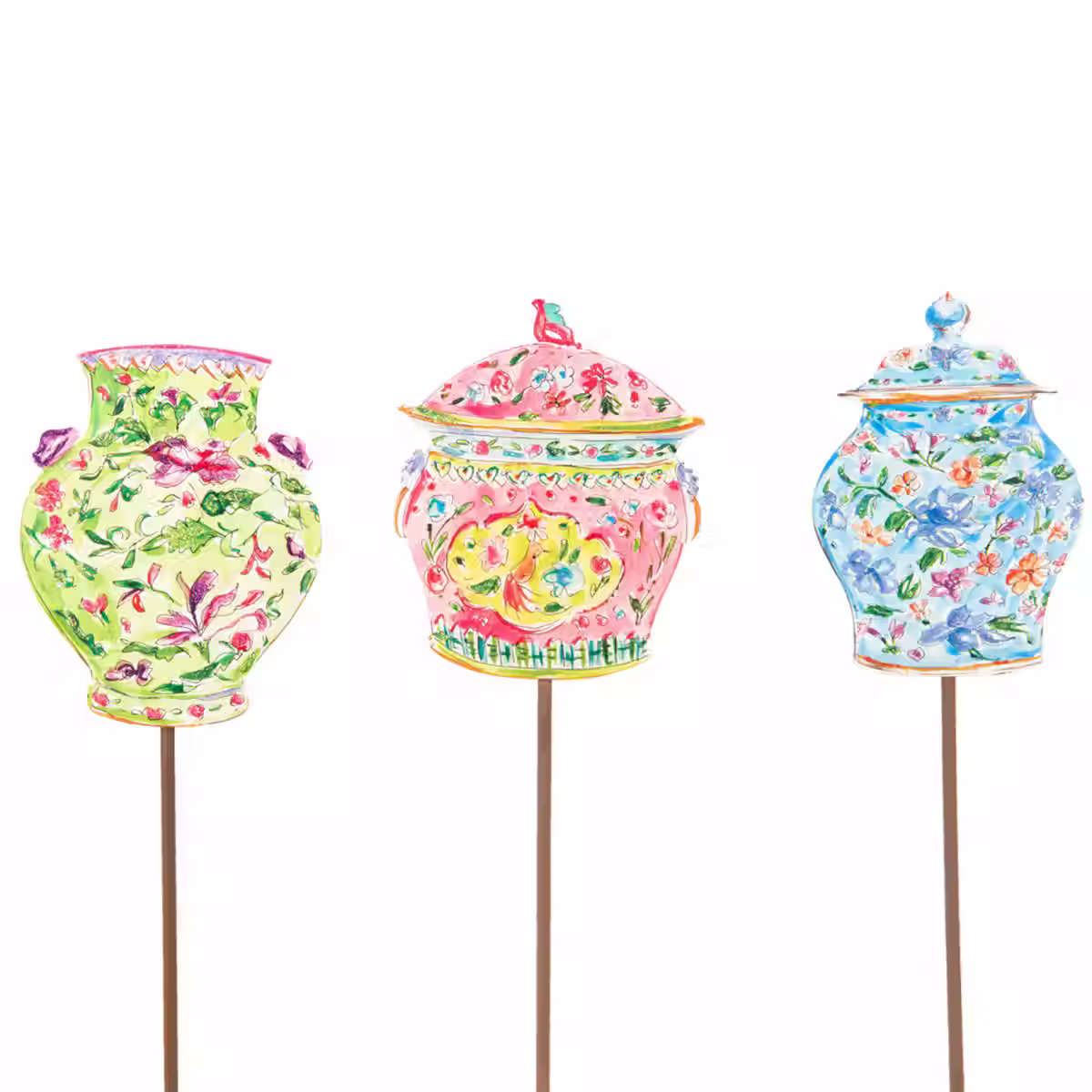 Round Top Collection - Ginger Jar with Removable Stake