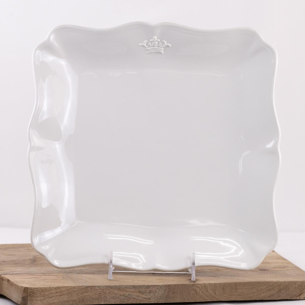 Crown Embossed Platter - Square