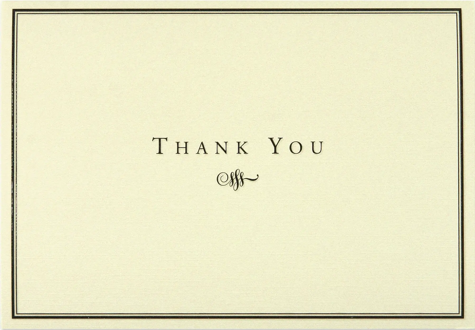 Flourish Thank You Folded Note Cards