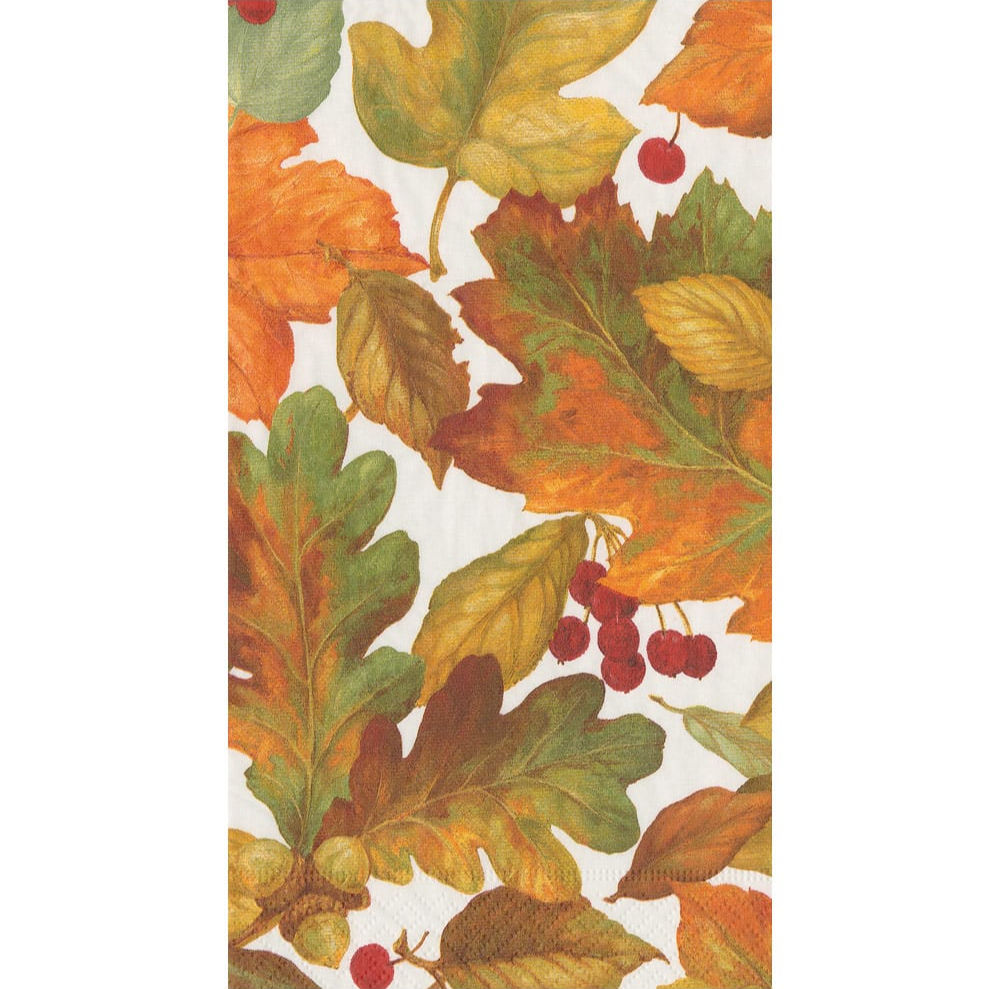 Caspari - Autumn Leaves II Paper Guest Towel Napkins
