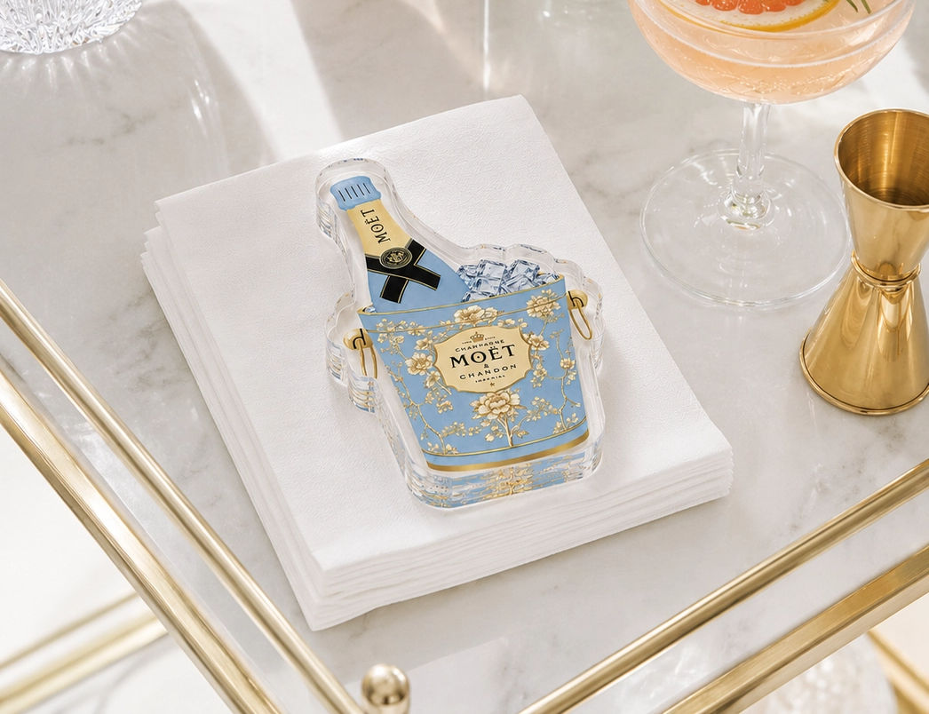 Chic Ice Bucket Acrylic Napkin Weight / Paperweight