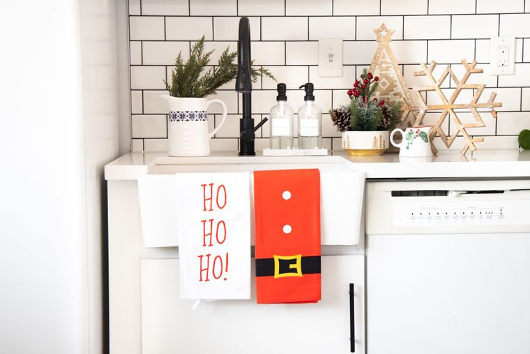 Thumbnail: Christmas Tea Towels, Set of 2
