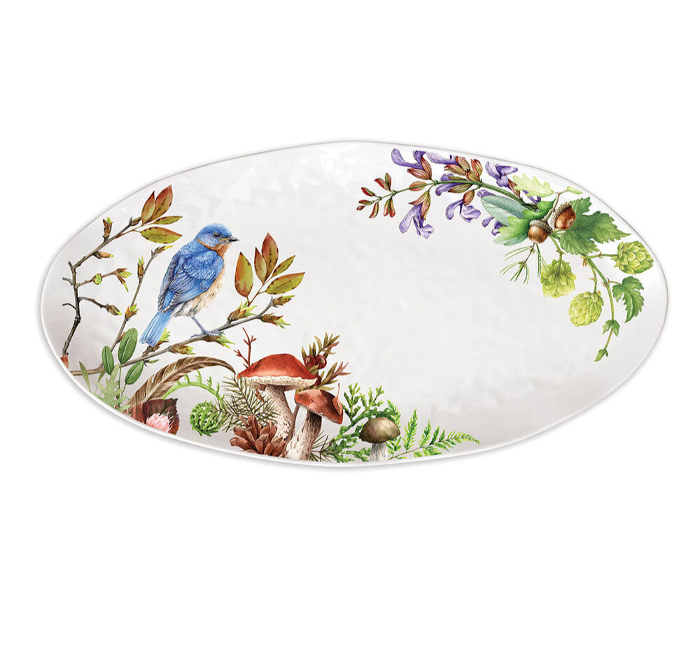 Michel Design Works - Moss & Oak Melamine Oval Platter