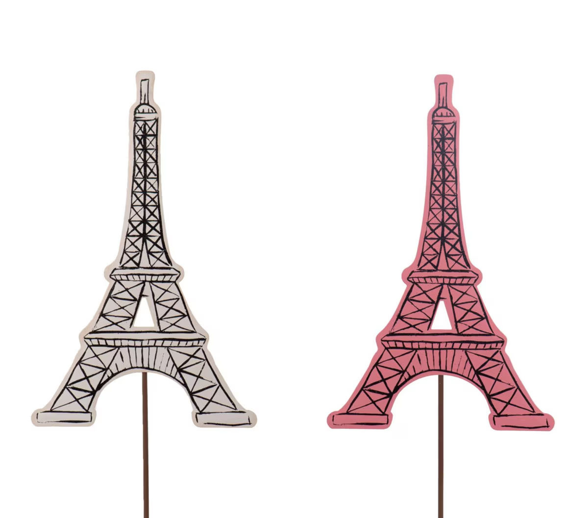 Round Top Collection - Eiffel Tower with Removable Stake