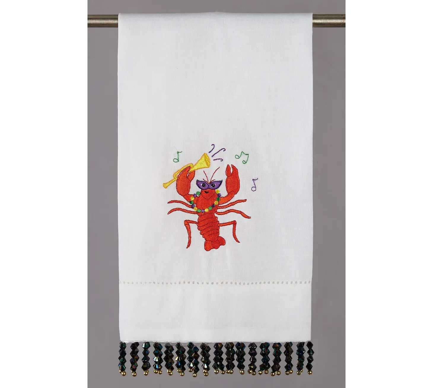 Mardi Gras Crawfish Guest Towel