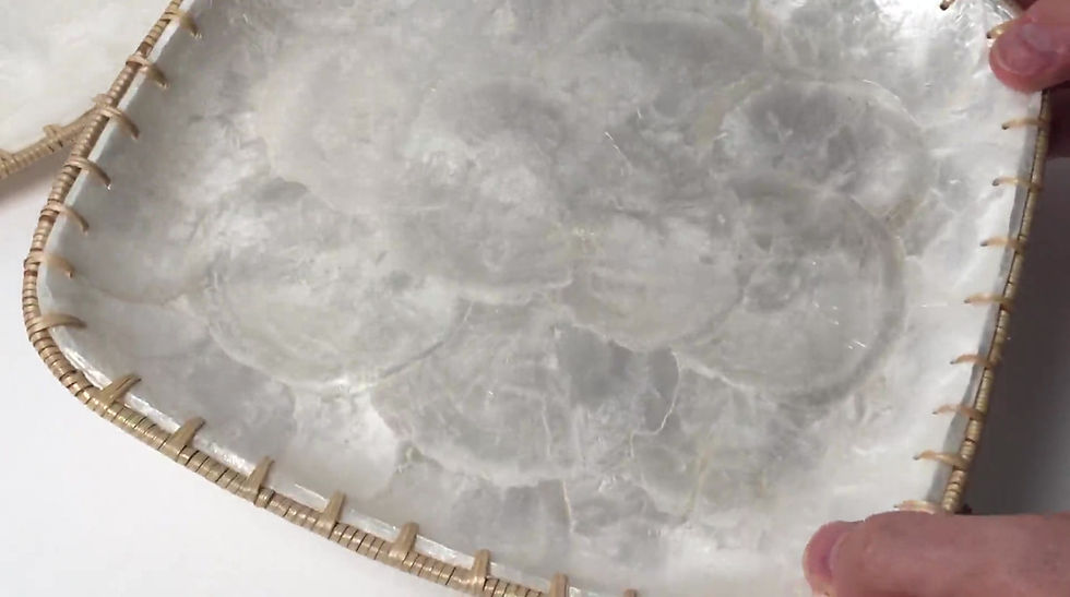 Thumbnail: Capiz Shell Trays, Set of 2