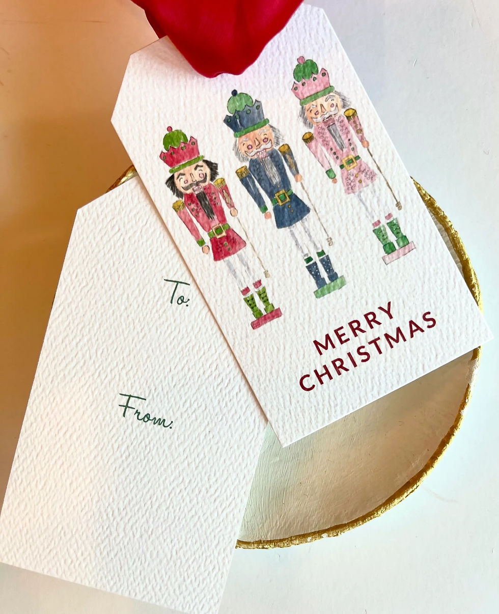 Nutcracker Trio Gift Tags, Set of 12