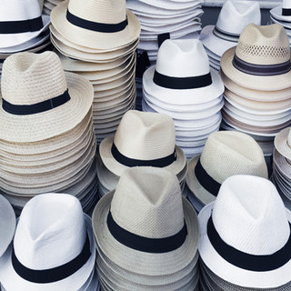 hats stacked
