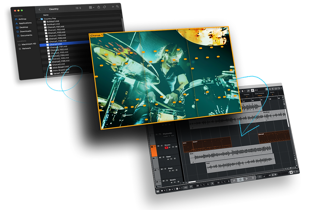 Drag and Drop MIDI Grooves