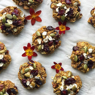 Pumpkin Spice Trail Mix Cookies 