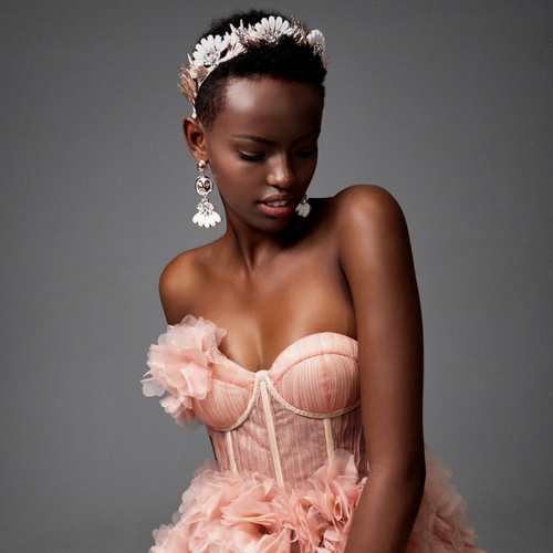 Delilah Crown Rose Gold NutMeg Couture