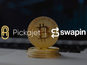 Pickajet accepting crypto payments through Swapin