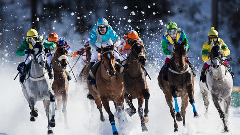 Winter Season in St Moritz. White Turf Precision and Private Jets.
