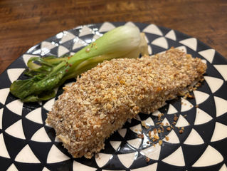 February Recipe - Walnut Crusted Salmon