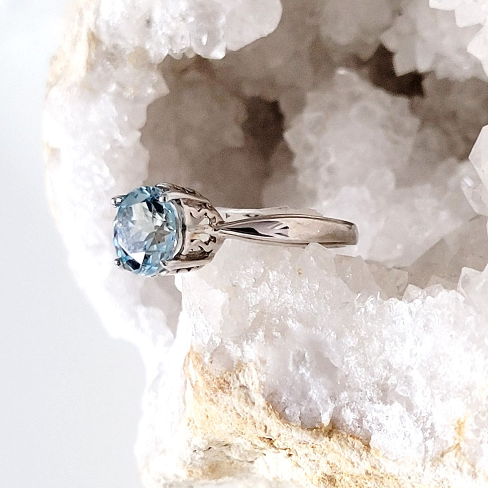 Thumbnail: Grace Blue Topaz Ring