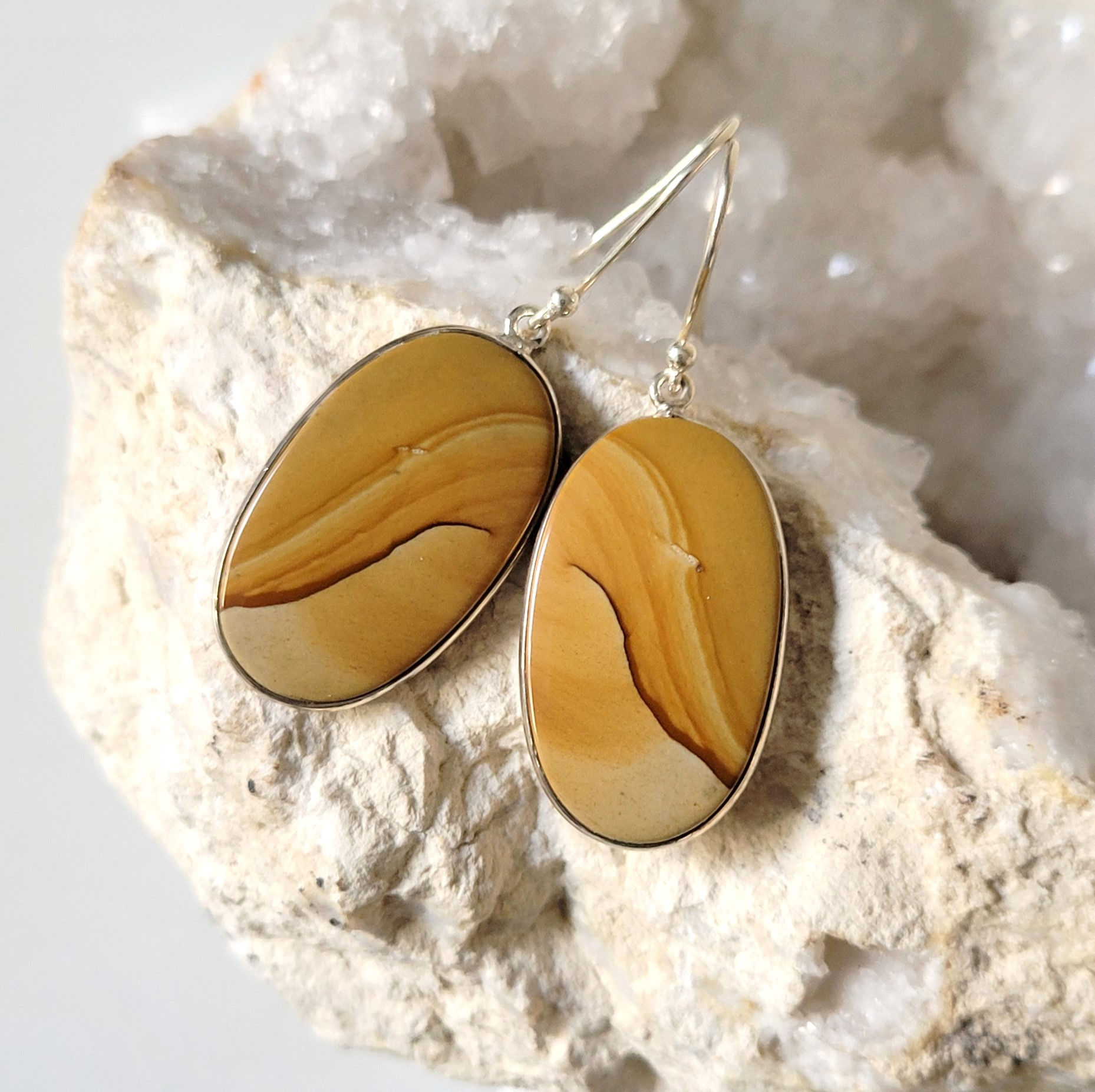 Picture Jasper Earrings IV