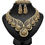 Thumbnail: Statement  Inspired Gold -Tone Pave Topaz Crystal Fashion Necklace Set