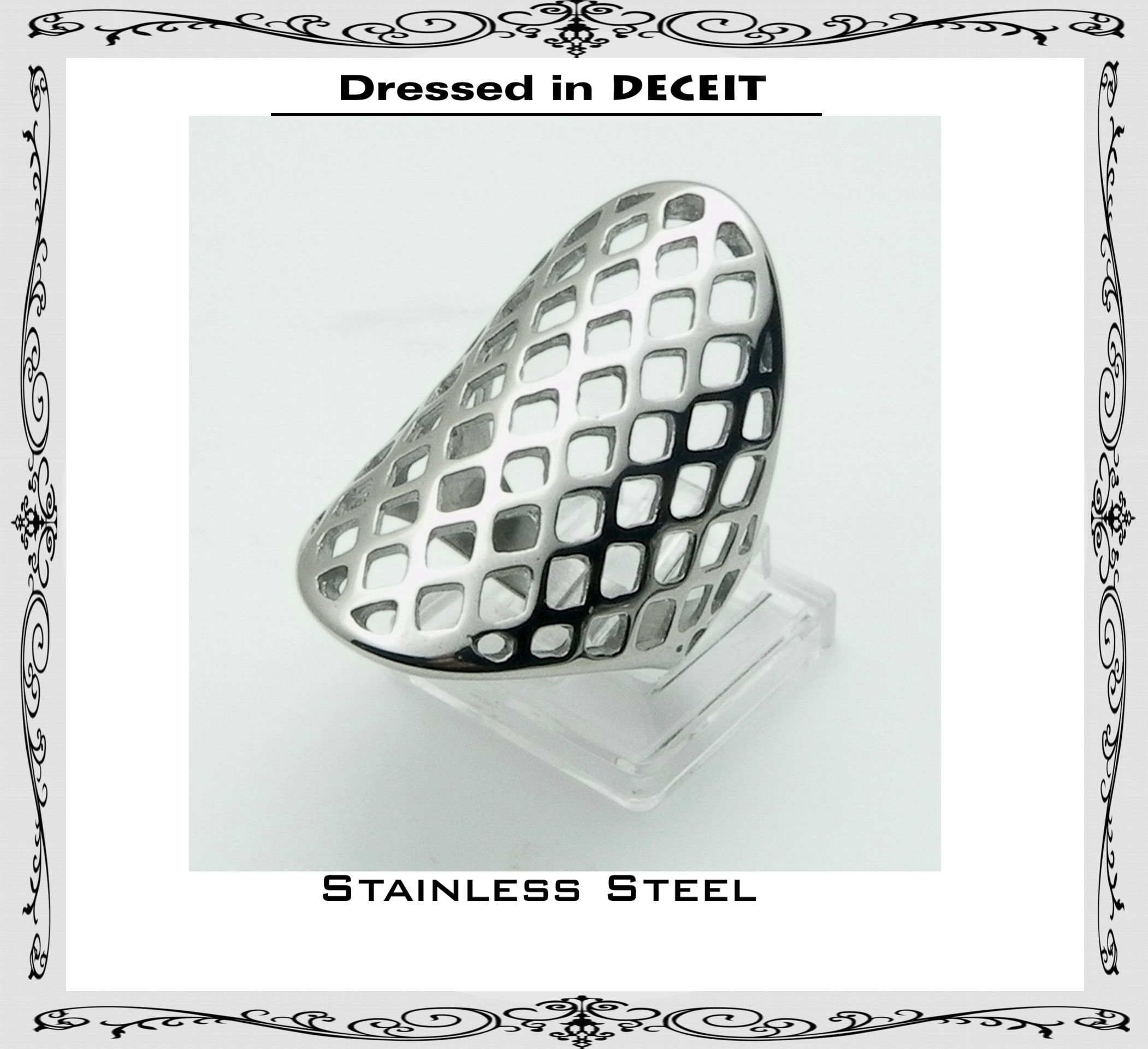 Designer Inspired  34mm Wide Band Ring  Stainless Steel6-7-8-9-10