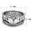 Thumbnail: Bridal Set Pear Shape & Pave Set CZ'S Stainless Steel Engagement Sz 5-10