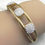 Thumbnail: Designer Inspired Gold-Tone Cuff Bracelet with Austr
