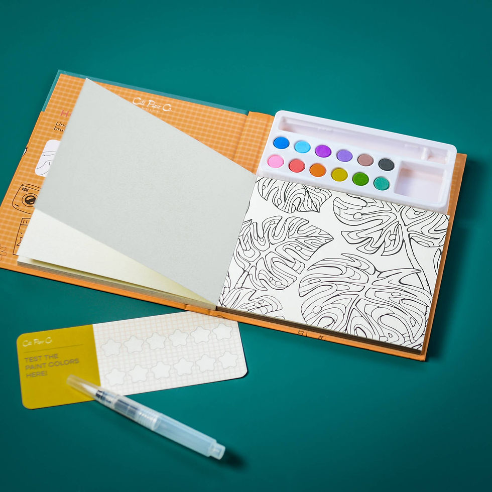 Thumbnail: Watercolor Book and Paint Set - A Day at the Beach
