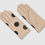 Thumbnail: Cream + Black Spot Leather Gloves