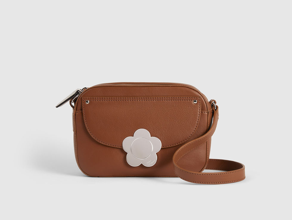 Thumbnail: Tan Daisy Leather Cross Body Bag