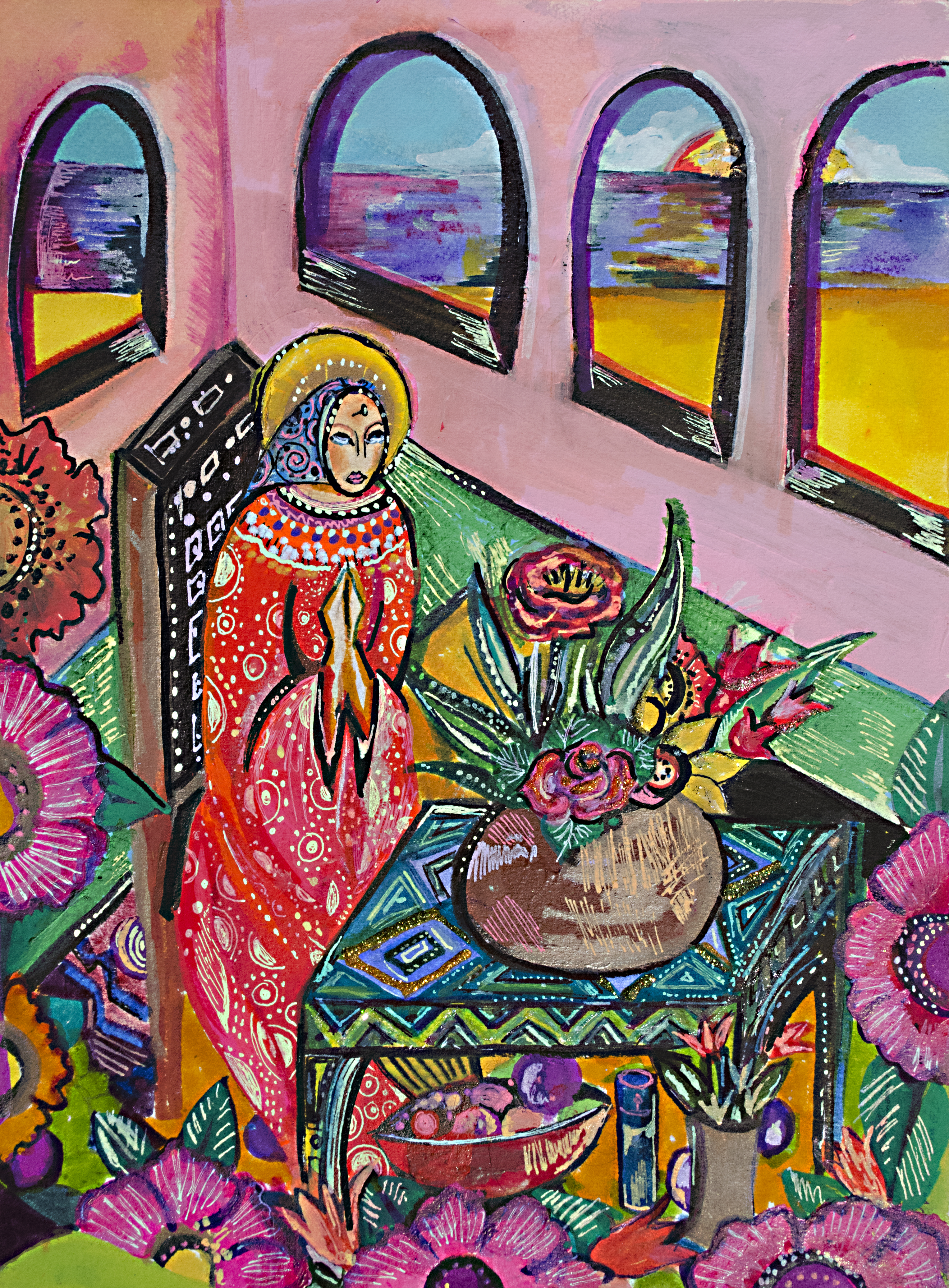 "St. Rita" 10x14
