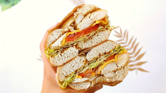 Chicken Bagel Sandwich