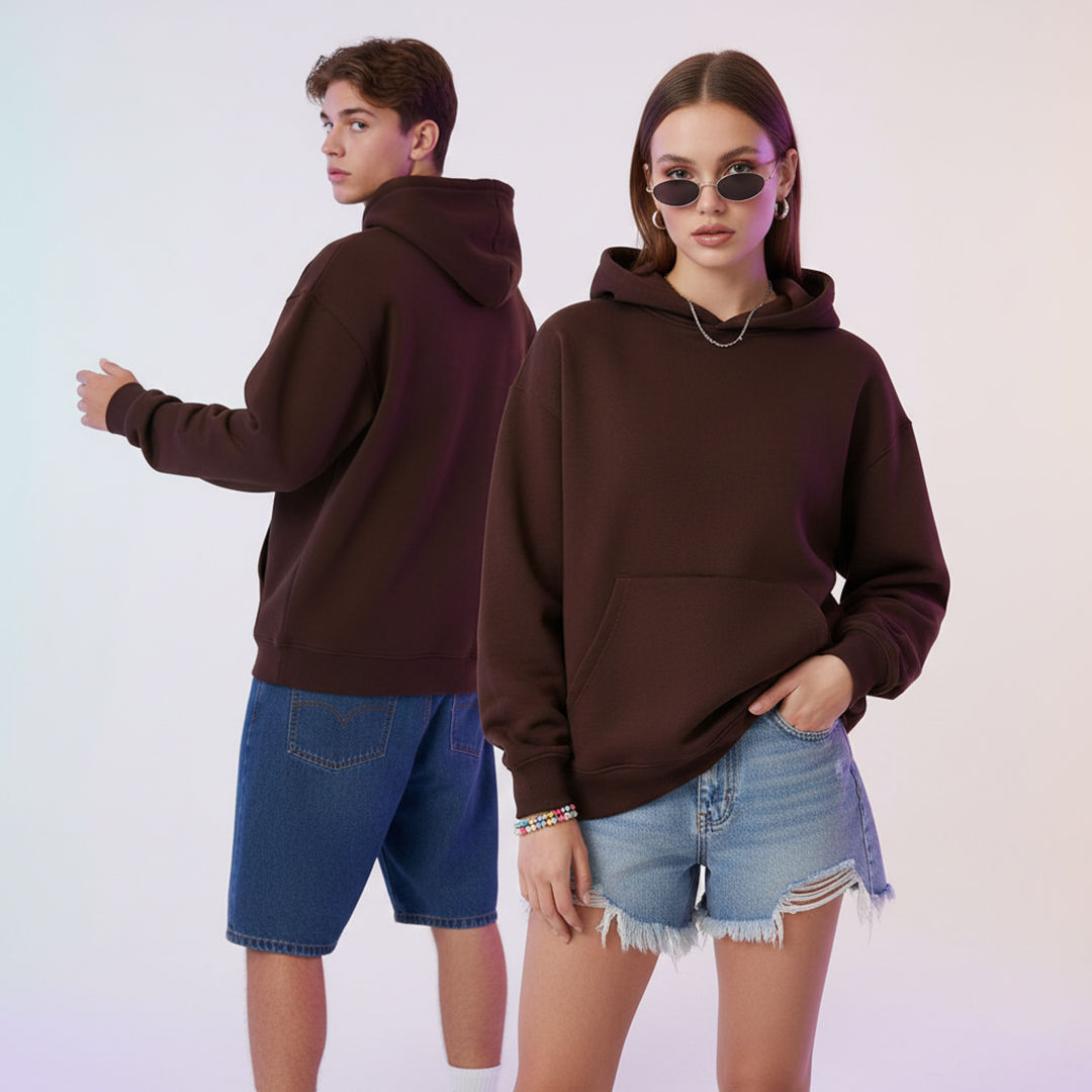 Brown Core Oversized Hoodie