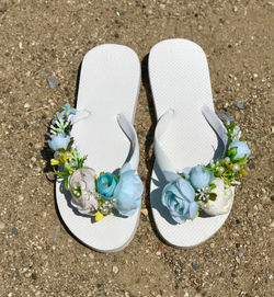 Flower Designed Flip Flops