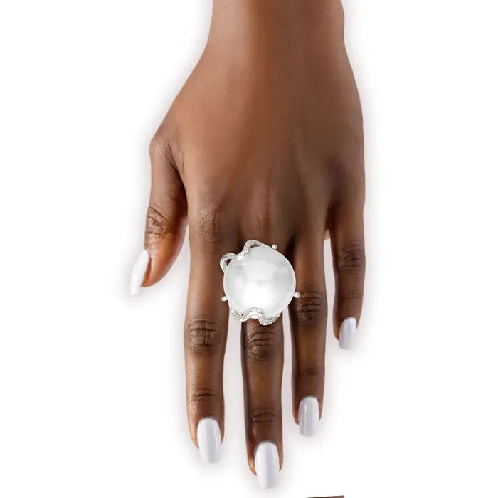 Thumbnail: Ivory Halo Ring