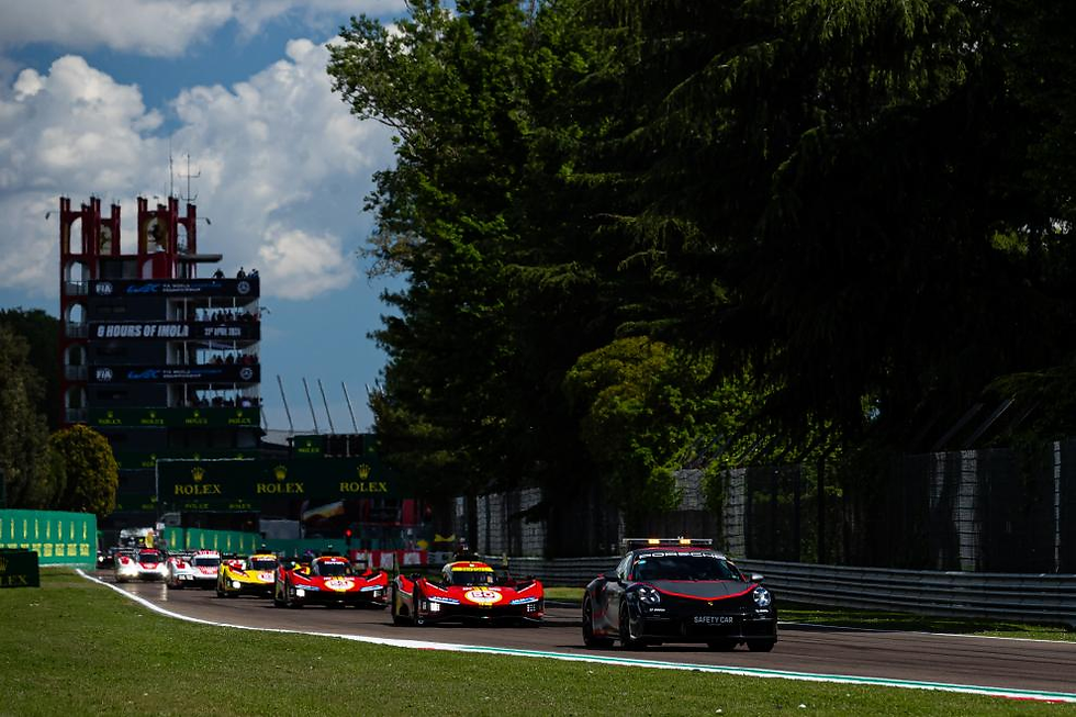 Credit: Javier Jimenez / DPPI | The 2024 WEC Hypercar field behind the safety car at the 6 Hours of Imola