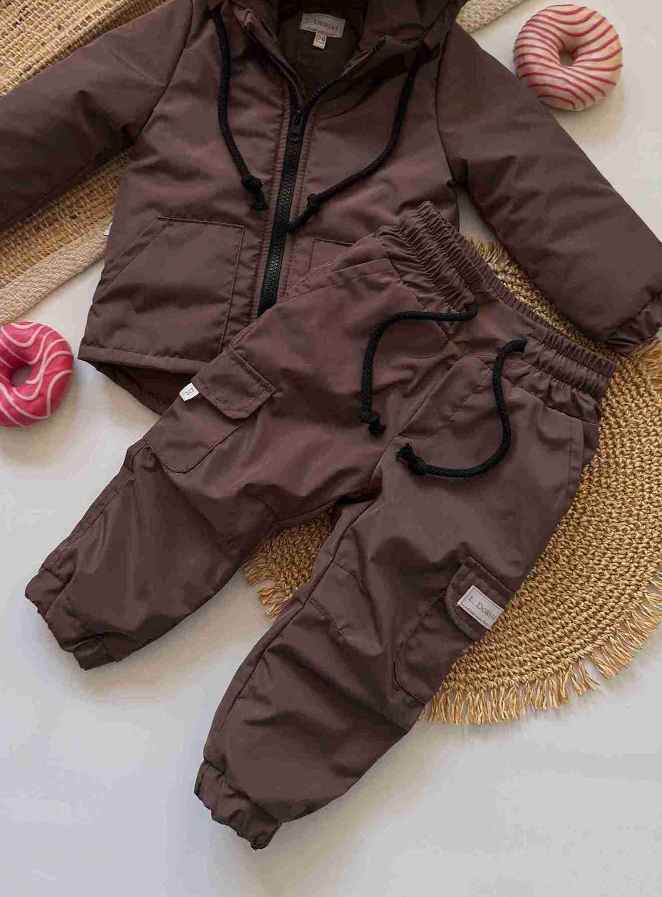 Штани карго демісезонні Шоколад