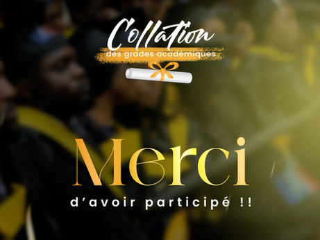 ✨ Merci à tous ! 🎓 Chers diplômés, chers invités, chers partenaires,🎊🎉