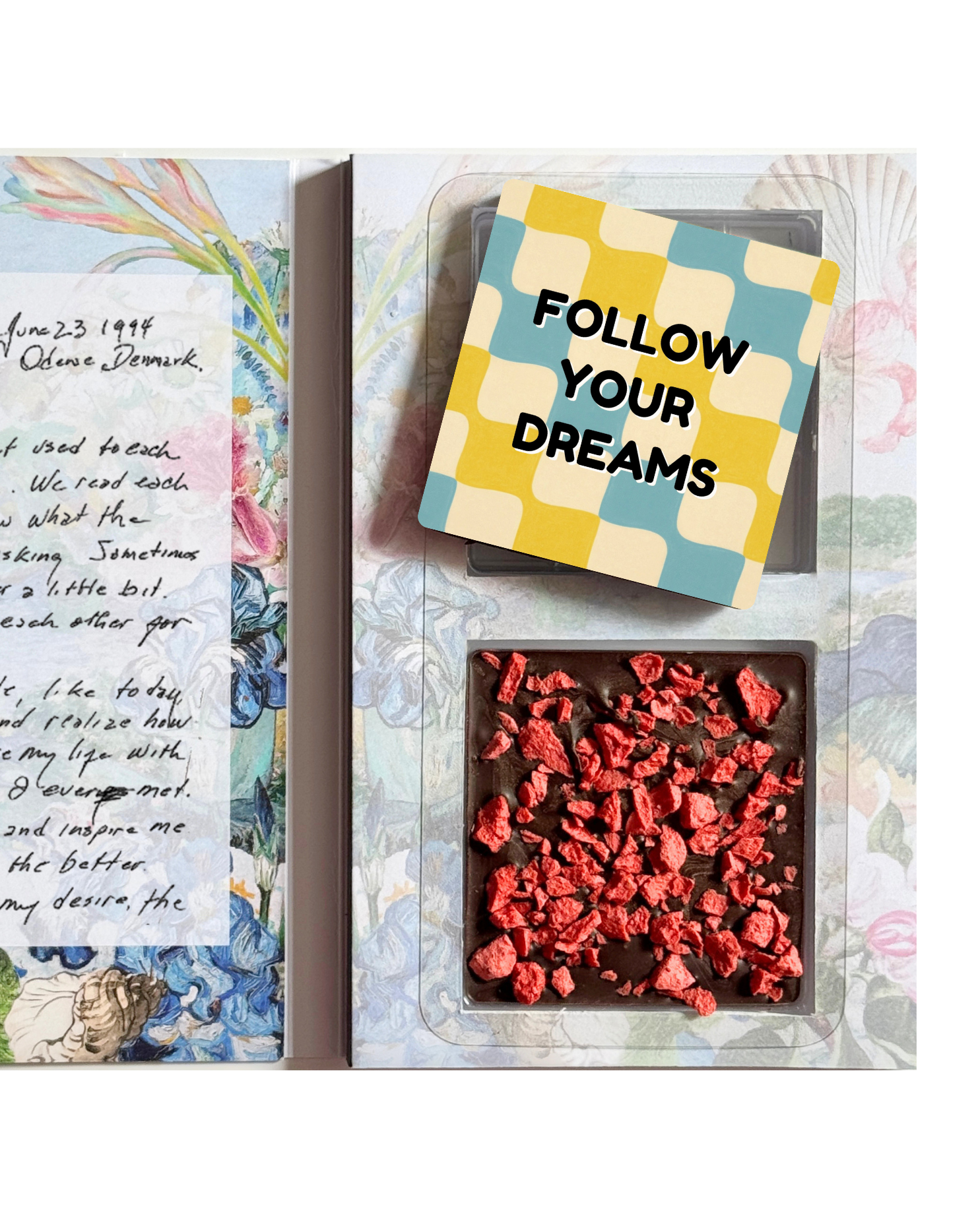 Follow Your Dreams - Chocolate Bar duo in Greeting Card box