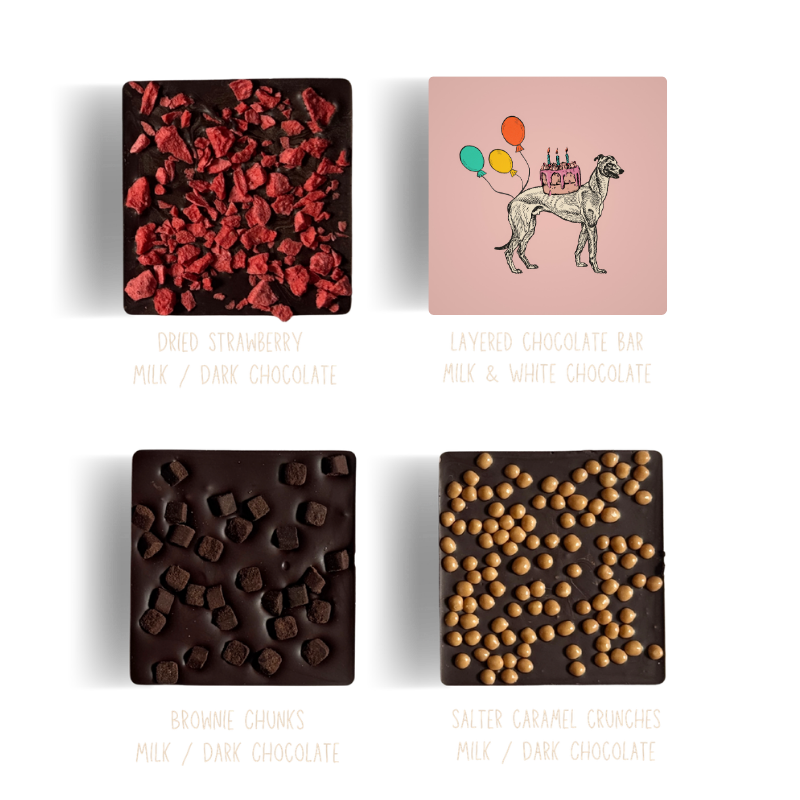 Thumbnail: #B11 - Birthday Balloons -  Chocolate Bar duo in Greeting Card box