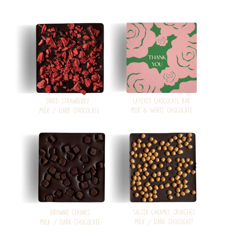 Thumbnail: #T2 - Thank You Chocolate Bar duo in Greeting Card box