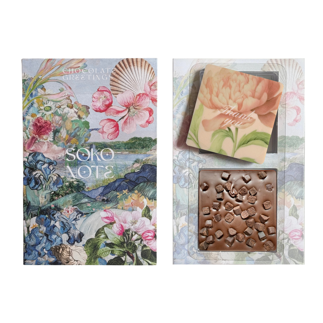 #T1 - Thank You Chocolate Bar duo in Greeting Card box