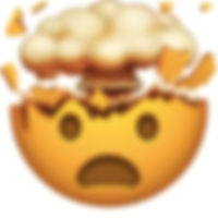 A brain exploding emoji.