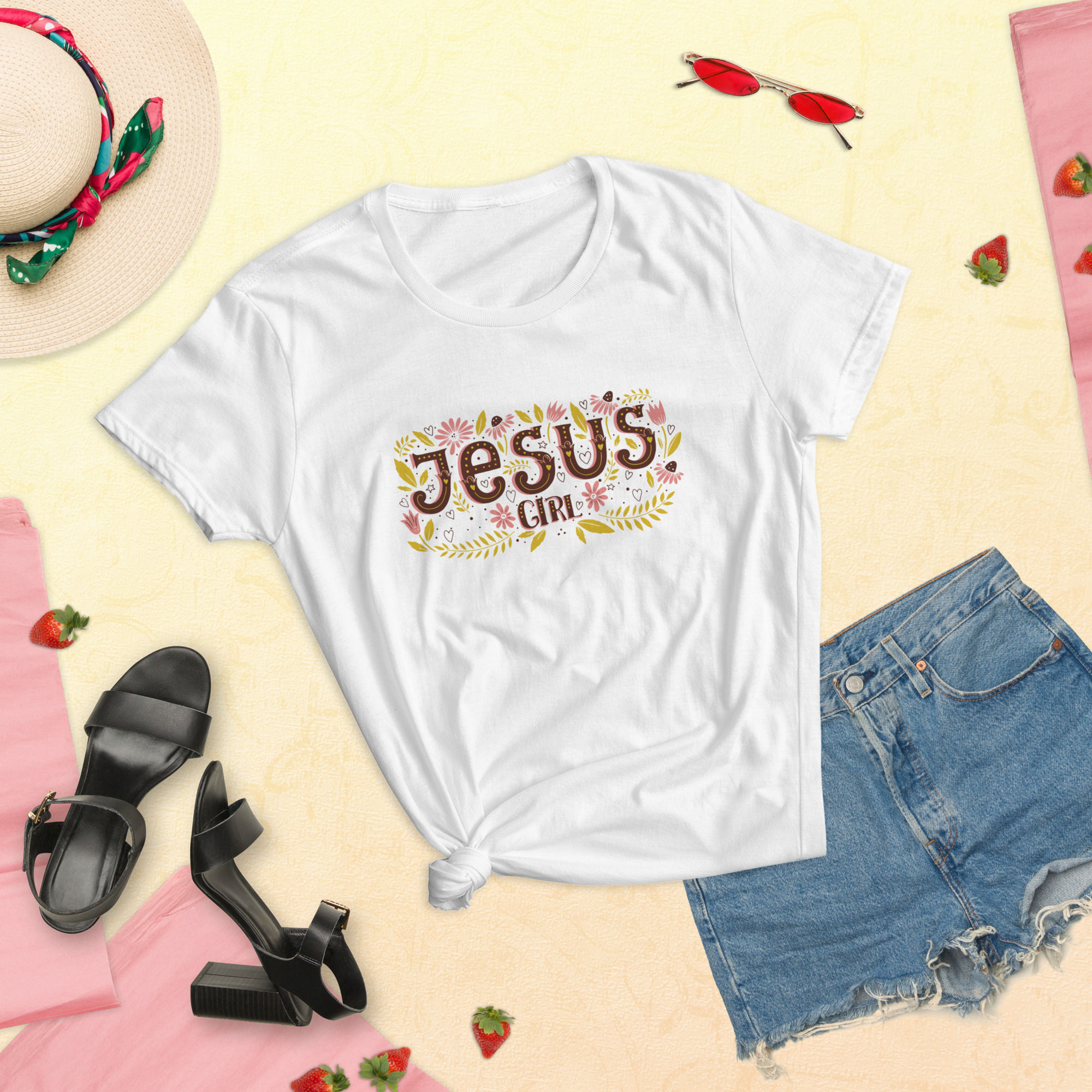 Jesus Girl - Women's Shirt (White)