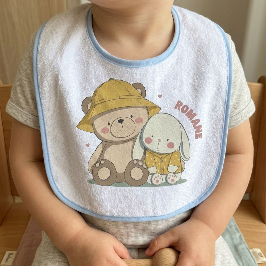 Bavoir Personnalisable L'Aventure Caline