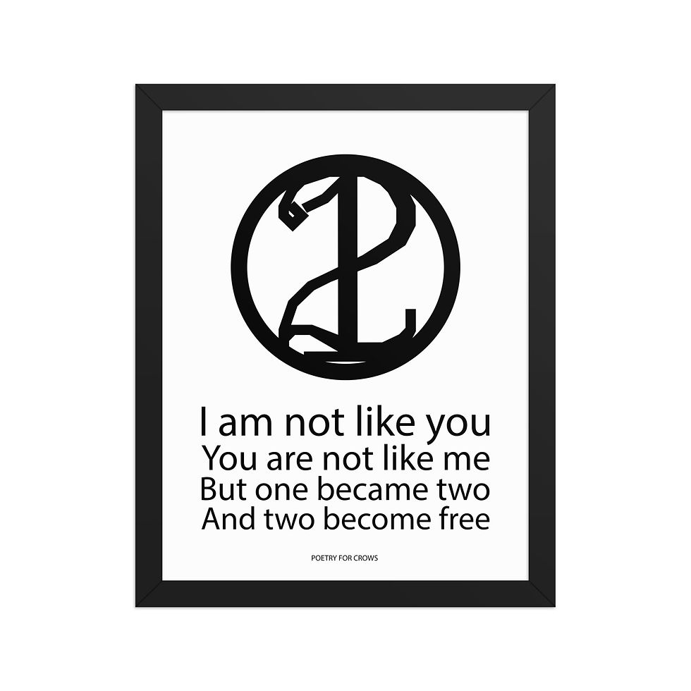 Thumbnail: I am Not Like You Framed Poster